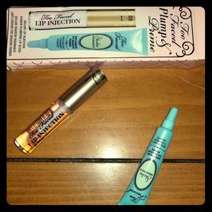 Lip plumping gloss & eye shadow primer 2 products